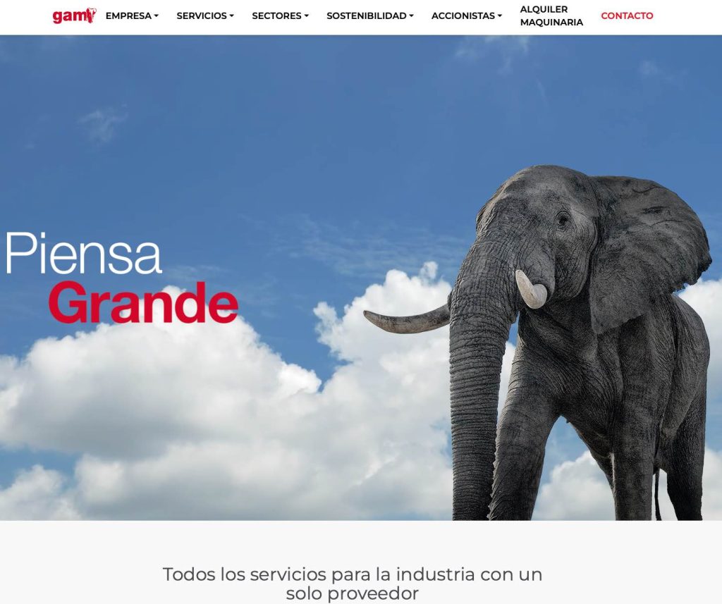 noticias maquinaria GAM lanza una nueva web corporativa