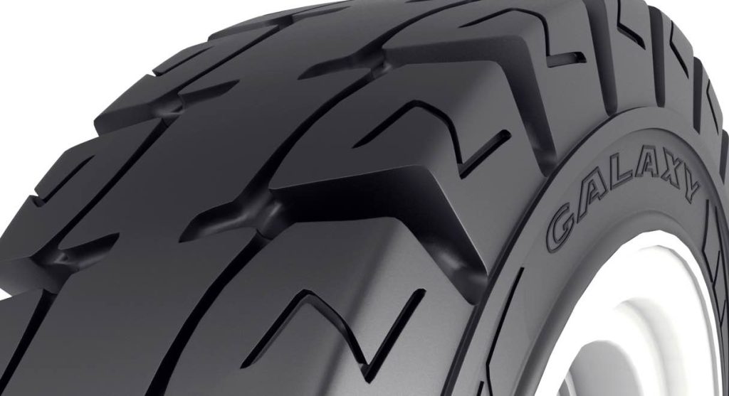 noticias maquinaria neumático macizo para carretillas elevadoras Galaxy MFS 101 SDS