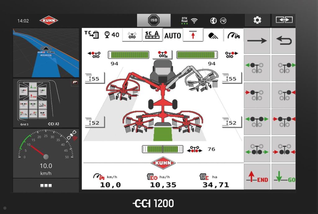 noticias maquinaria El Section Control de Kuhn automatizar segadoras e hileradoras