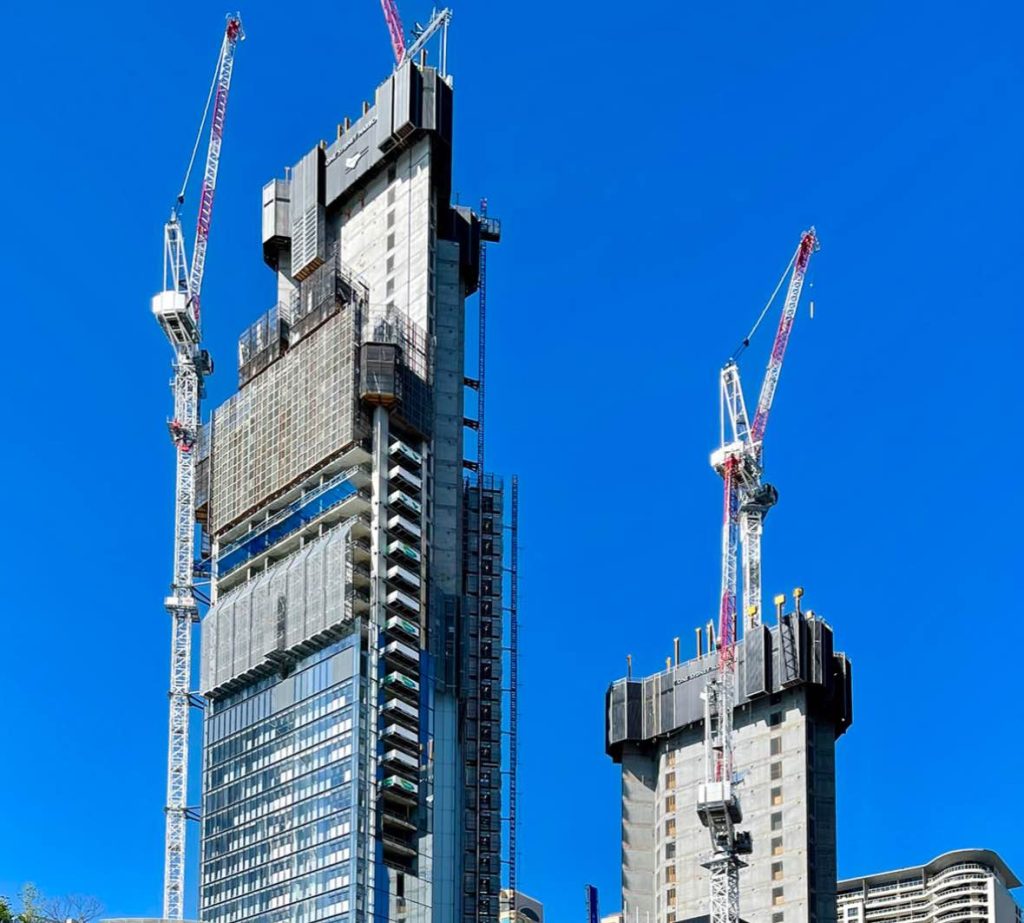 noticias maquinaria Grúas JASO construyen One Sydney Harbour