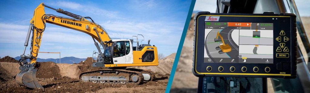 noticias maquinaria Liebherr y Leica Geosystems amplían la gama de control de máquinas