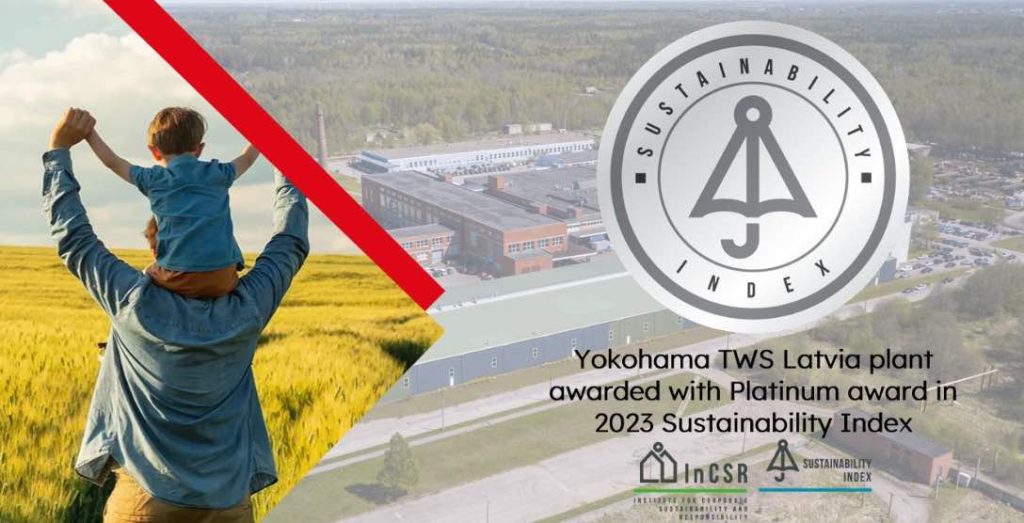 noticias maquinaria Yokohama TWS galardonada por el Institute for Corporate Sustainability and Responsibility