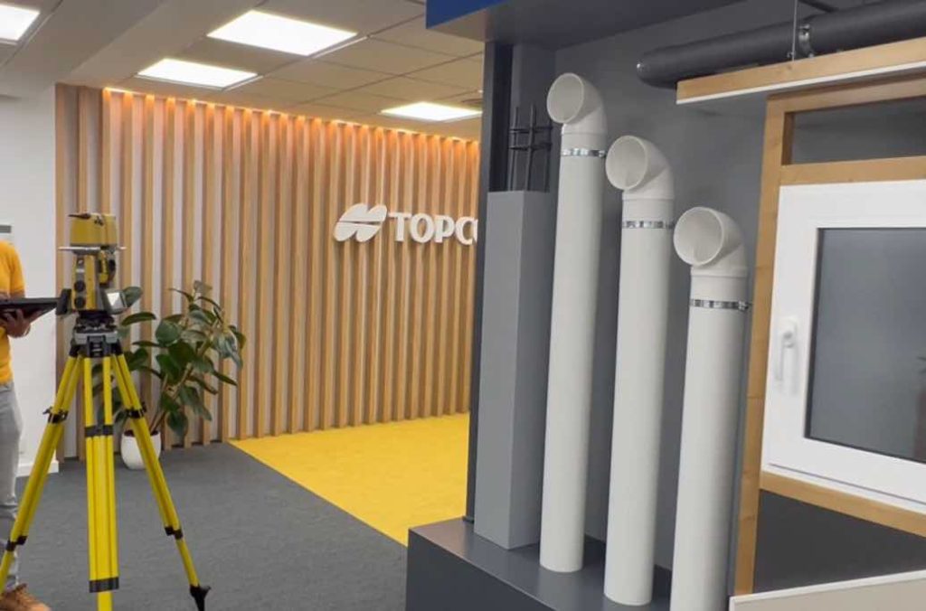noticias maquianria Nueva zona BuildTech de Topcon en sus instalaciones