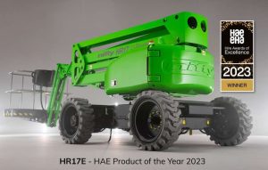 noticias maquinaria La nueva plataforma Niftylift HR17E gana el producto HAE del año