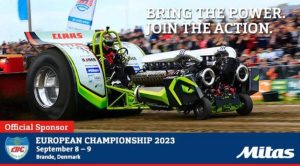 noticias maquinaria Mitas patrocinador oficial del Campeonato Europeo de Arrastre de Tractores