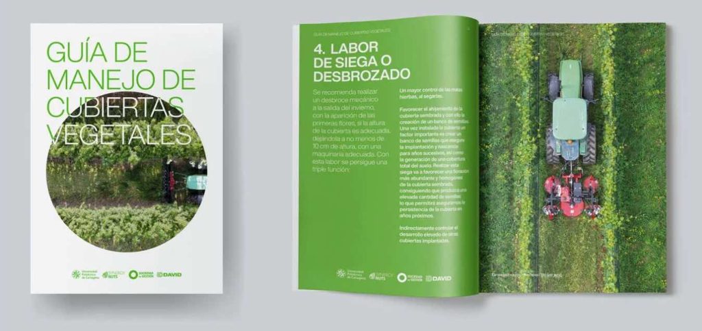 noticias maquinaria ID-David lanza una guía de implantación y manejo de cubiertas vegetales