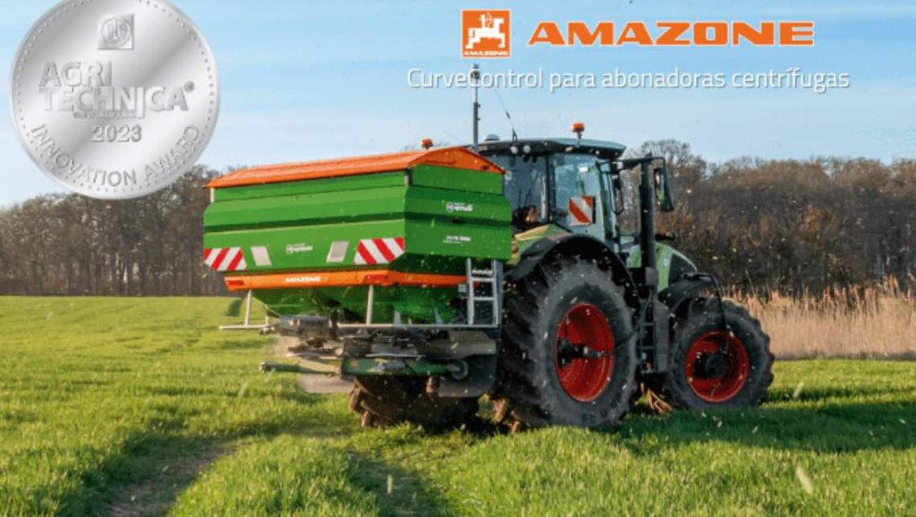 noticias maquinaria CurveControl para abonadoras centrífugas AMAZONE