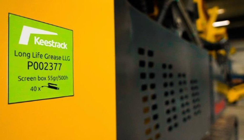 noticias maquinaria Keestrack desarrolla grasa de larga duración para sus cribas