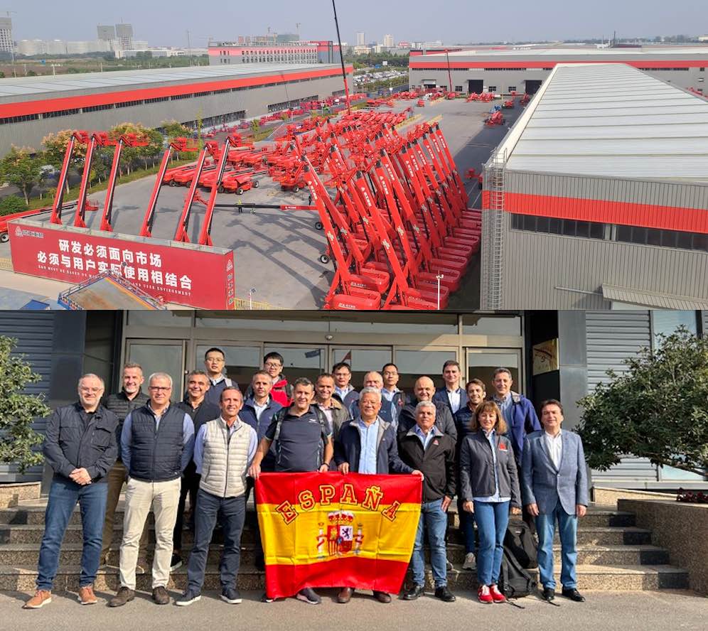 noticias maquinaria clientes españoles y portugueses de LGMG visitan su sede china