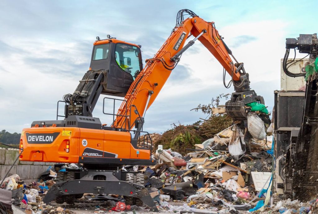 noticias maquinara manipuladores de materiales DX230WMH-7 y DX250WMH-7 de Develon