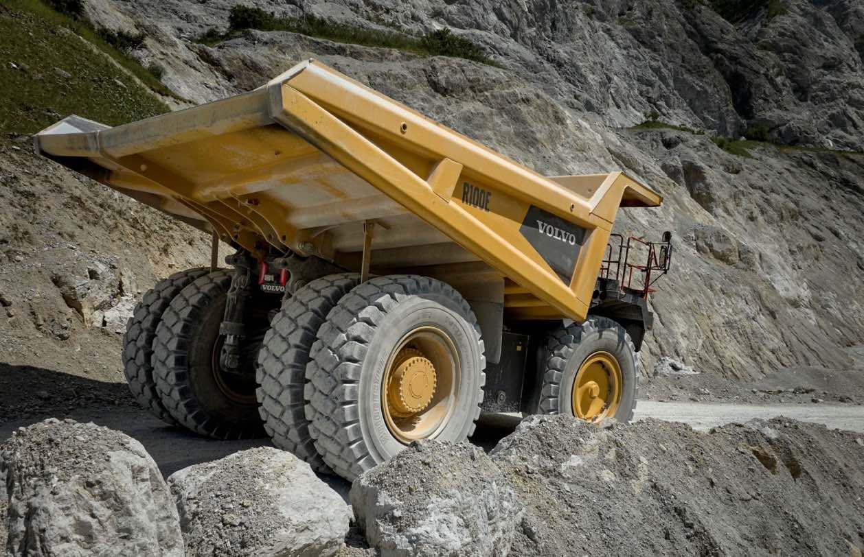 Volov R100e El dúmper rígido R100E Volvo equipado con Automática Allison