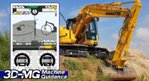 noticias maquinaria Komatsu presenta funciones de carga útil y guía de máquina 3D