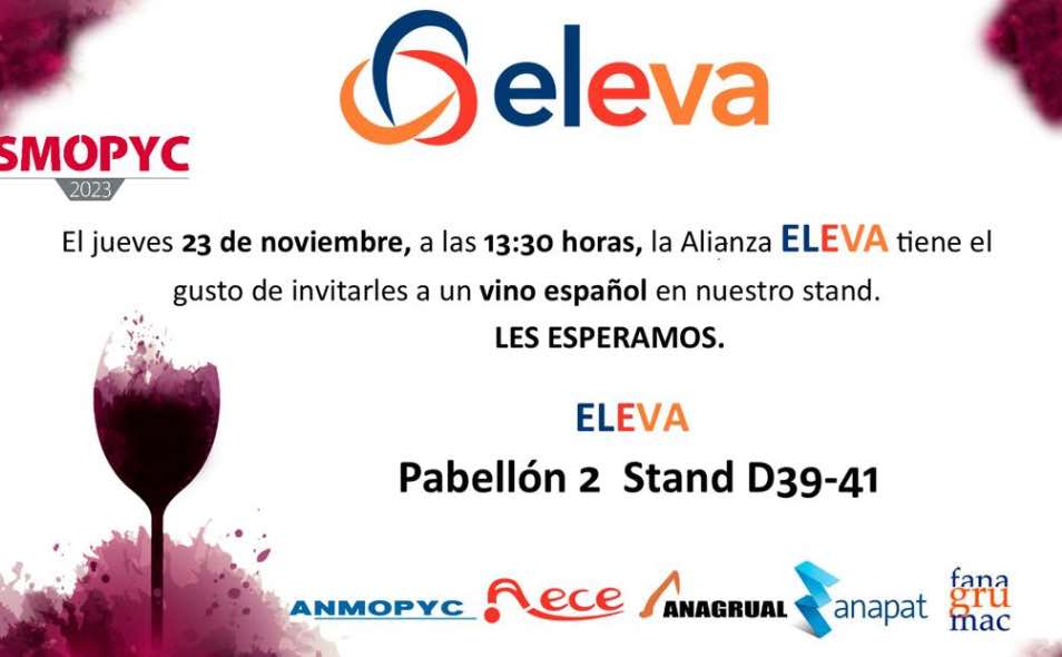 noticias maquinaria La Alianza ELEVA invitará a un vino español en su stand de SMOPYC 2023