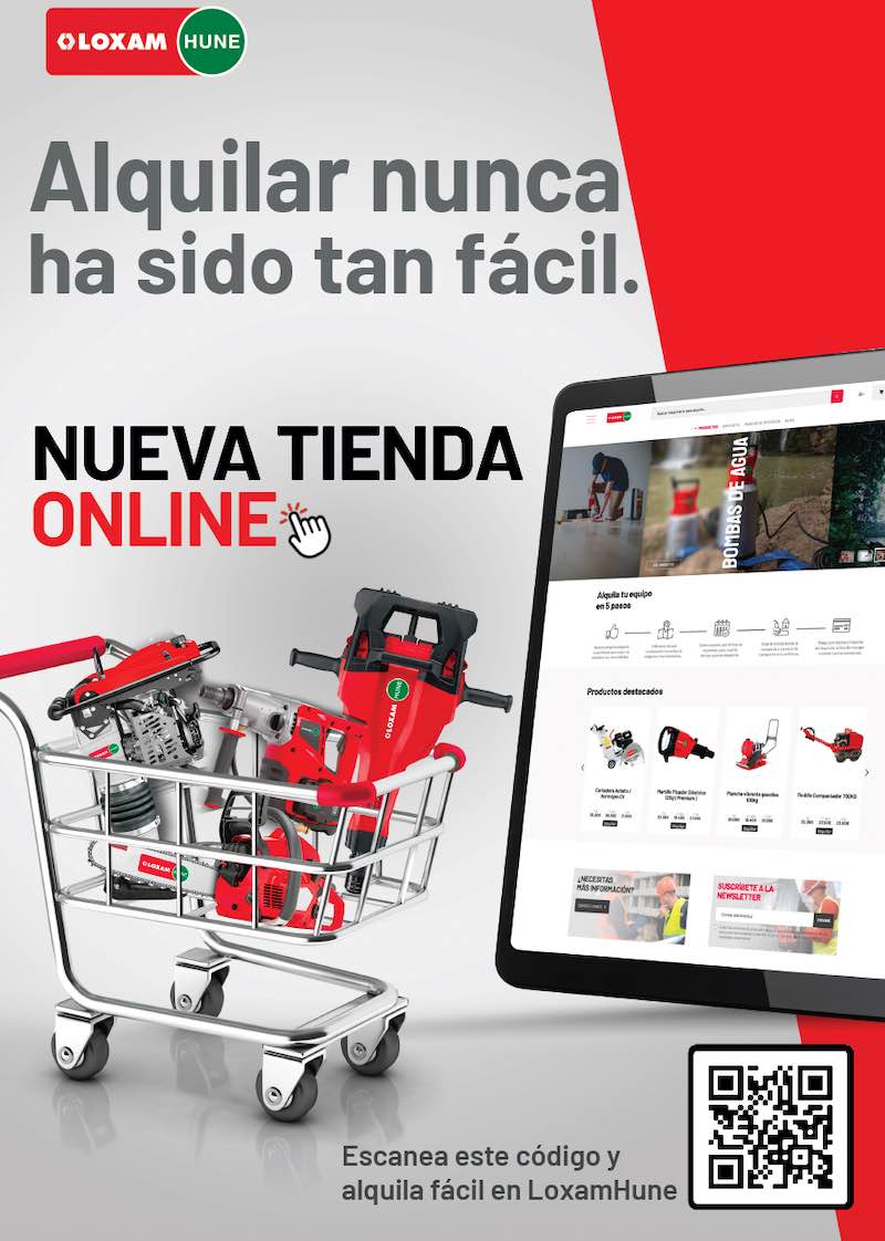noticias maquinaria LoxamHune pone en marcha el alquiler online