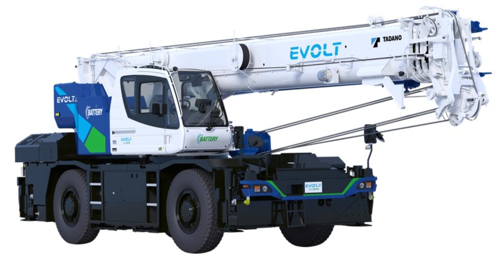noticias maquinaria Tadano lanza la grúa todoterreno electrica EVOLT eGR-250N