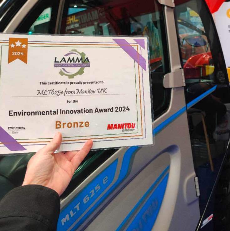 noticias maquinaria MANITOU premiado en LAMMA