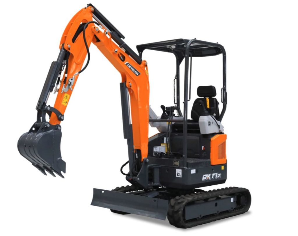 noticias maquinaria DEVELON lanza las nuevas miniexcavadoras DX17Z-7 y DX19-7