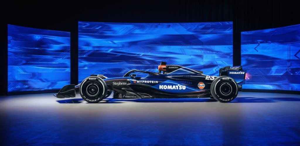 noticias maquinaria Komatsu y Williams Racing reavivan una asociación histórica