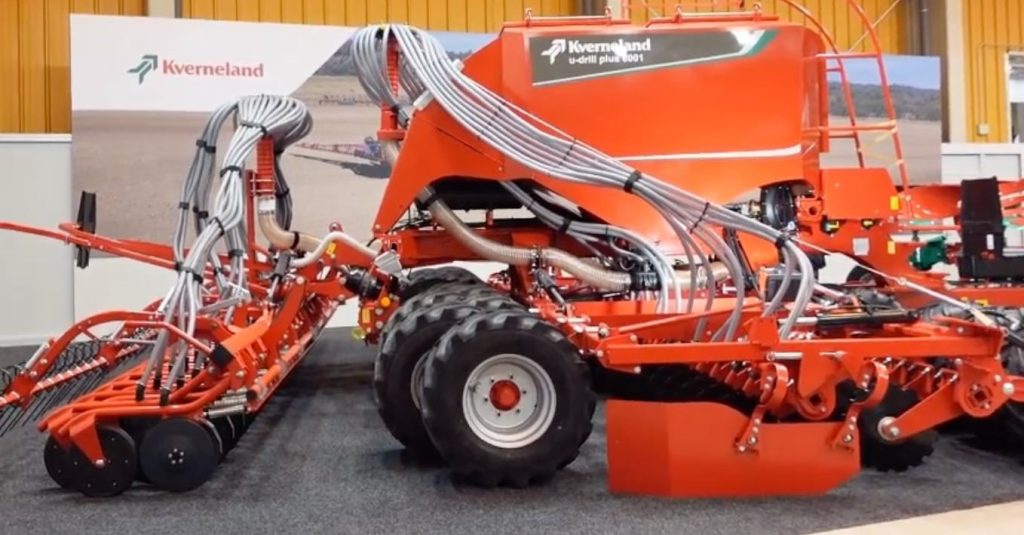 noticias maquinaria La impresionante sembradora Kverneland u-drill Plus 6001 en FIMA