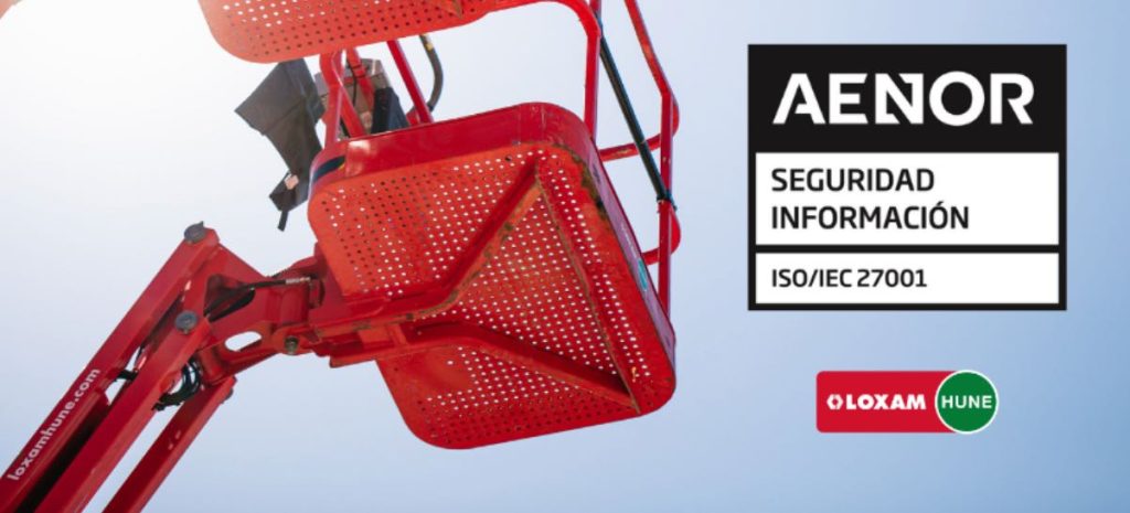 noticias maquinaria LoxamHune logra la certificación ISO 27001
