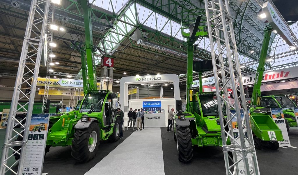 noticias maquinaria Merlo con sus Turbofarmer en FIMA