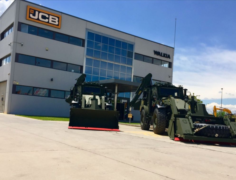 noticias maquinaria Walkia entrega 4 JCB HMEE al Ejército de Tierra Español
