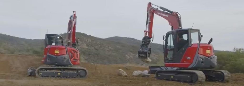 noticias maquinaria Yanmar presenta las nuevas excavadoras midi SV86-7 y SV100-7