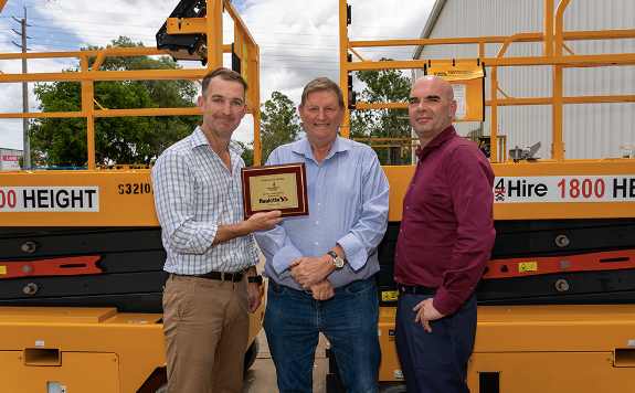 noticias maquinaria Haulotte y Height 4 Hire celebran un hito significativo