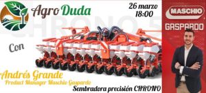 noticias maquinaria Maschio Gaspardo participa en un webinar organizado por AgroDuda
