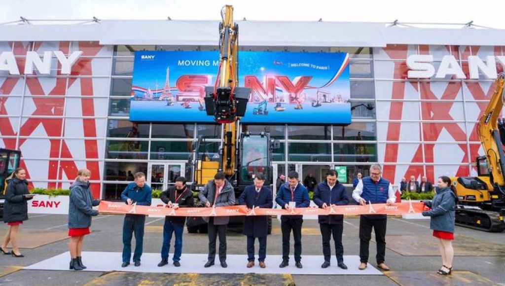 noticias maquinaria Ceremonia de inauguración de SANY en Intermat