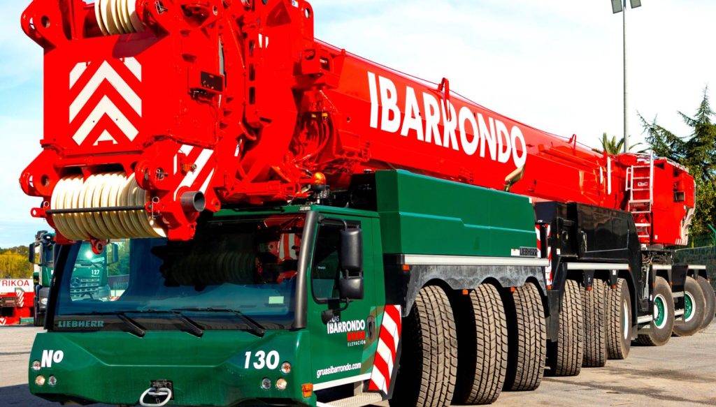 noticias maquinaria Grúas Ibarrondo renueva su flota con la grúa Liebherr LTM 1750-9.1
