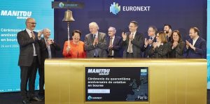noticias maquinaria Manitou Group celebra su 40º aniversario en el mercado de valores
