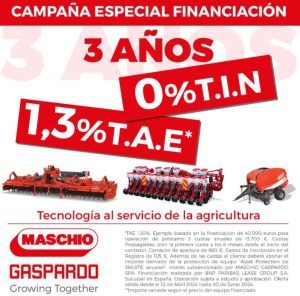 noticias maquinaria Maschio Gaspardo lanza su Campaña de Financiación