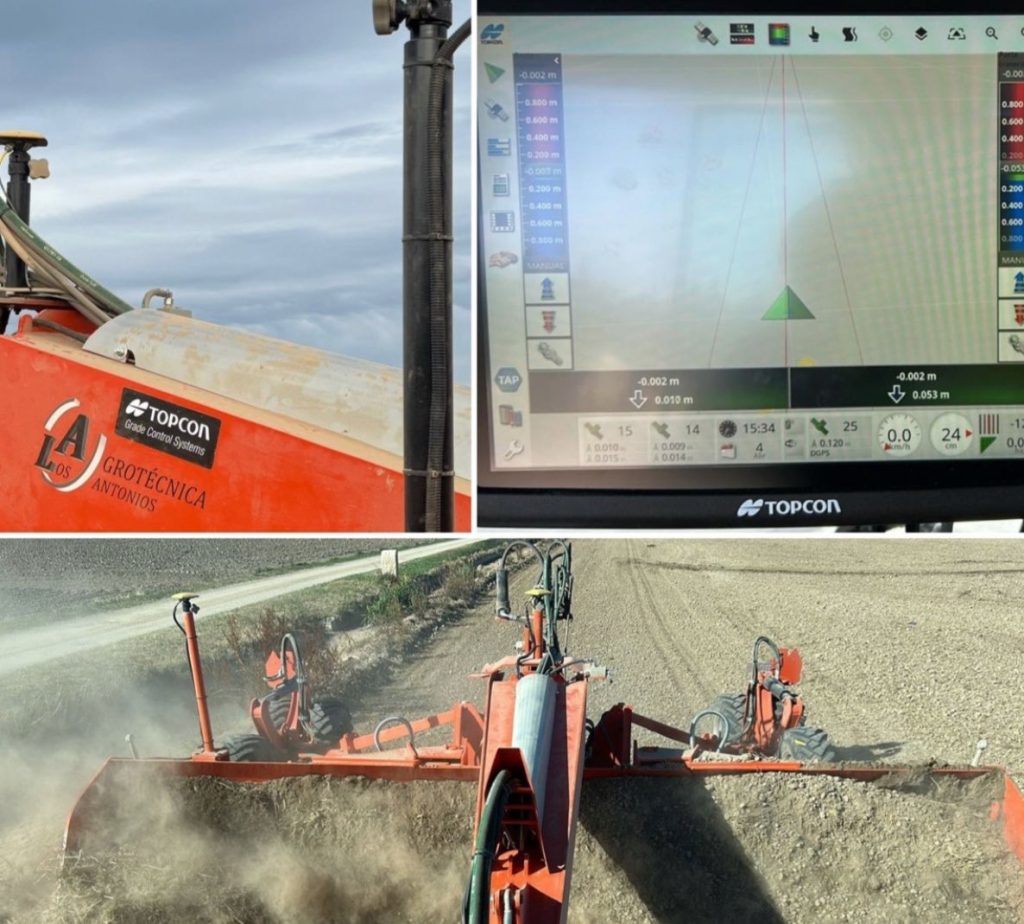 noticias maquinaria Sistemas doble control GPS de Topcon en arrozales