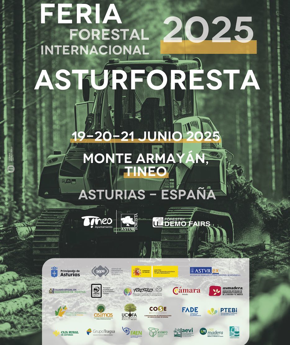 noticias maquinaria Presentación de la imagen oficial de Asturforesta'25