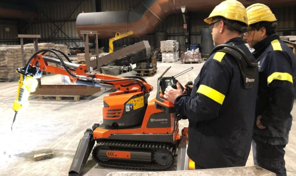 noticias maquinaria Formación de Husqvarna Construction España en Balmaseda