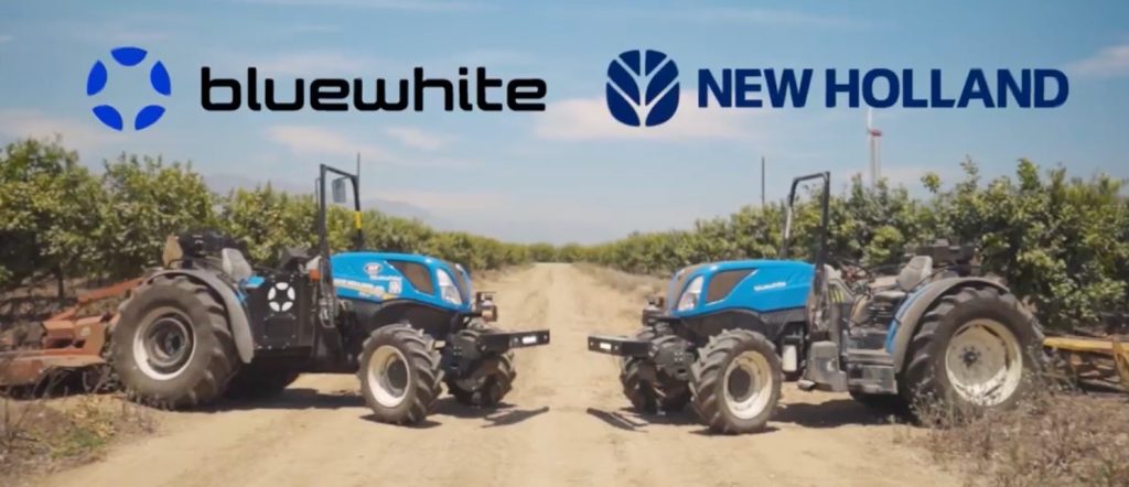 noticias maquinaria Asociación entre Bluewhite y New Holland Agriculture