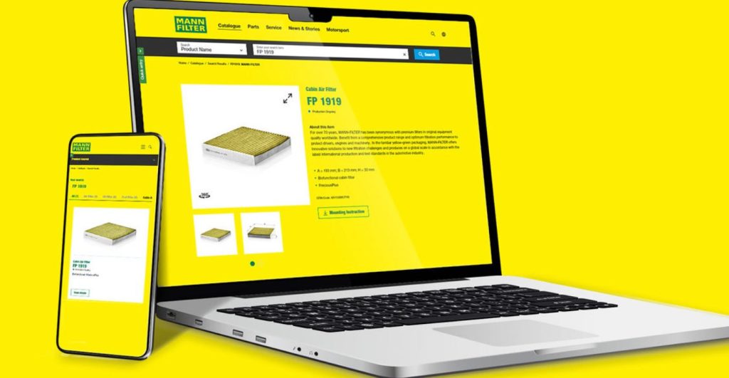 noticias maquinaria Nuevo catálogo online de MANN-FILTER