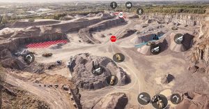 noticias maquinaria Operaciones en canteras con Connected Map de Volvo CE