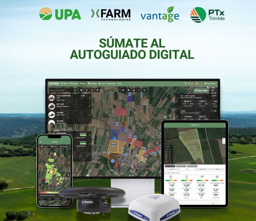 noticias maquinaria UPA alcanza un acuerdo con xFarm y Trimble