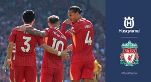 noticias maquinaria colaboración entre Husqvarna y el Liverpool Football Club