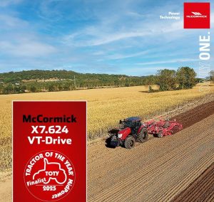 noticias maquinaria El X7.624 VT-Drive de McCormick compite en el TOTY 2025
