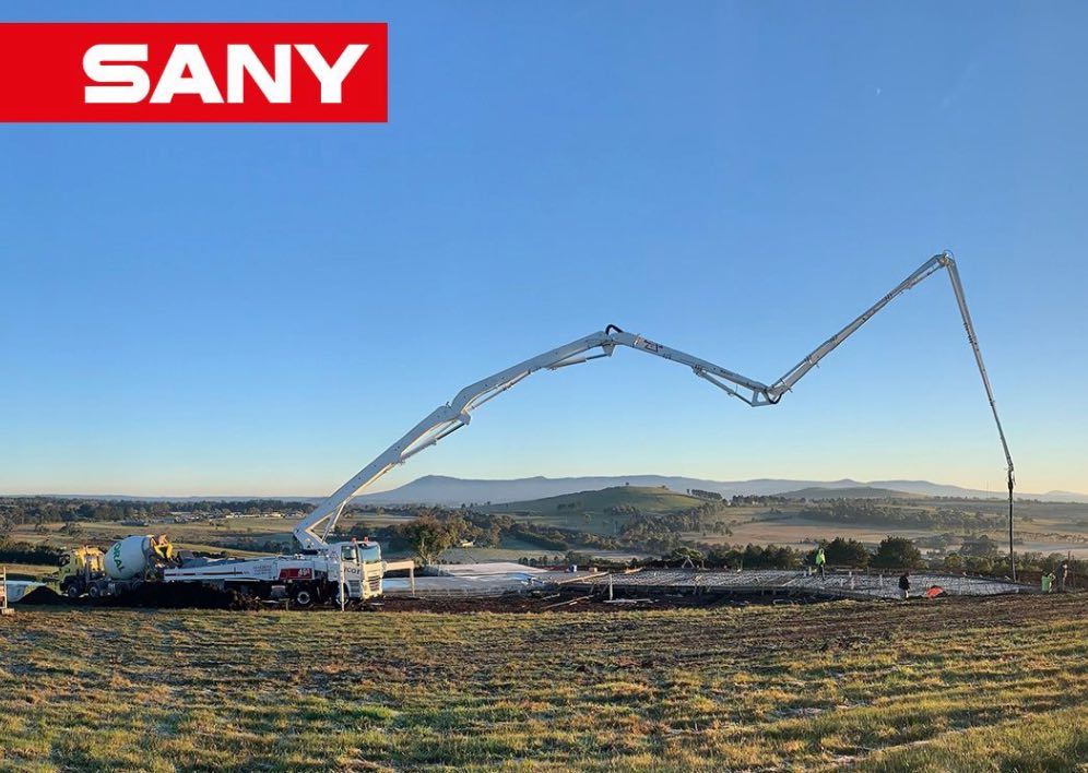 noticias maquinaria Jagcor Concrete Pumping con una SANY SY49 RZ5