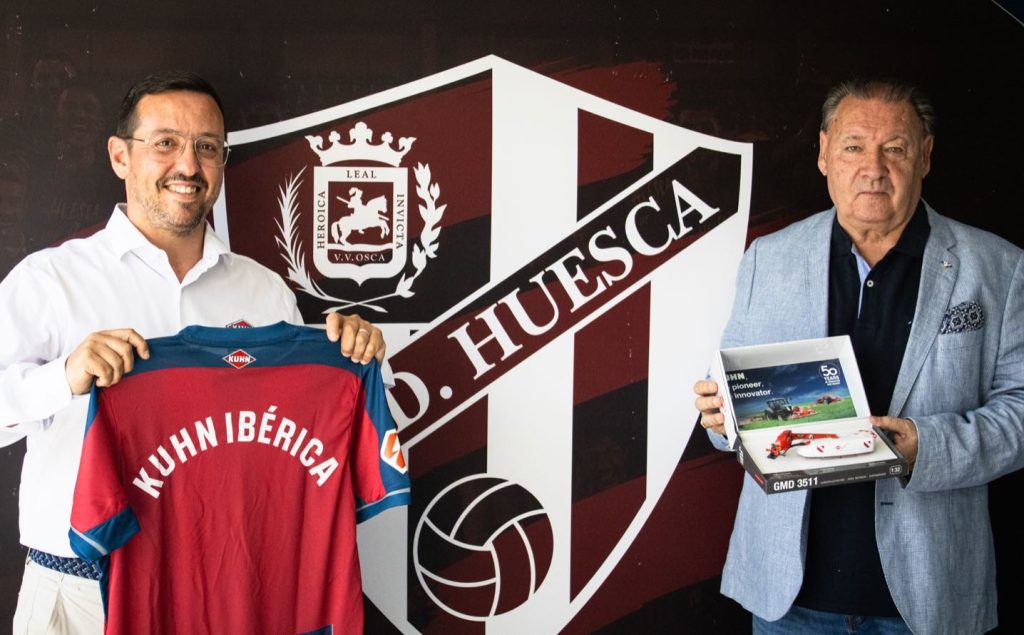 noticias maquinaria Kuhn Ibérica patrocinador oficial de la SD Huesca
