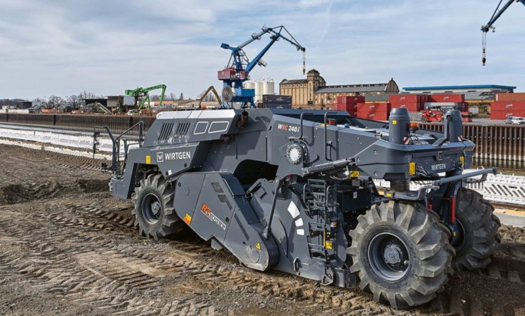 noticias maquinaria Trituradora de rocas WRC 240i de Wirtgen en Dresde