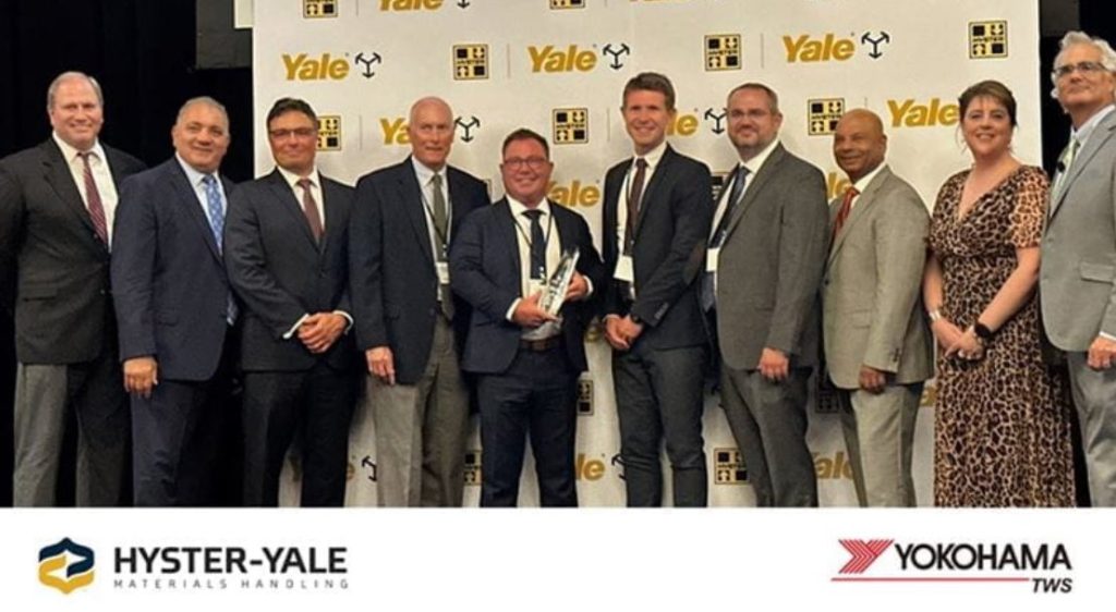 noticias maquinaria Yokohama TWS North America reconocida por Hyster-Yale