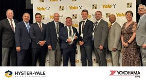 noticias maquinaria Yokohama TWS North America reconocida por Hyster-Yale