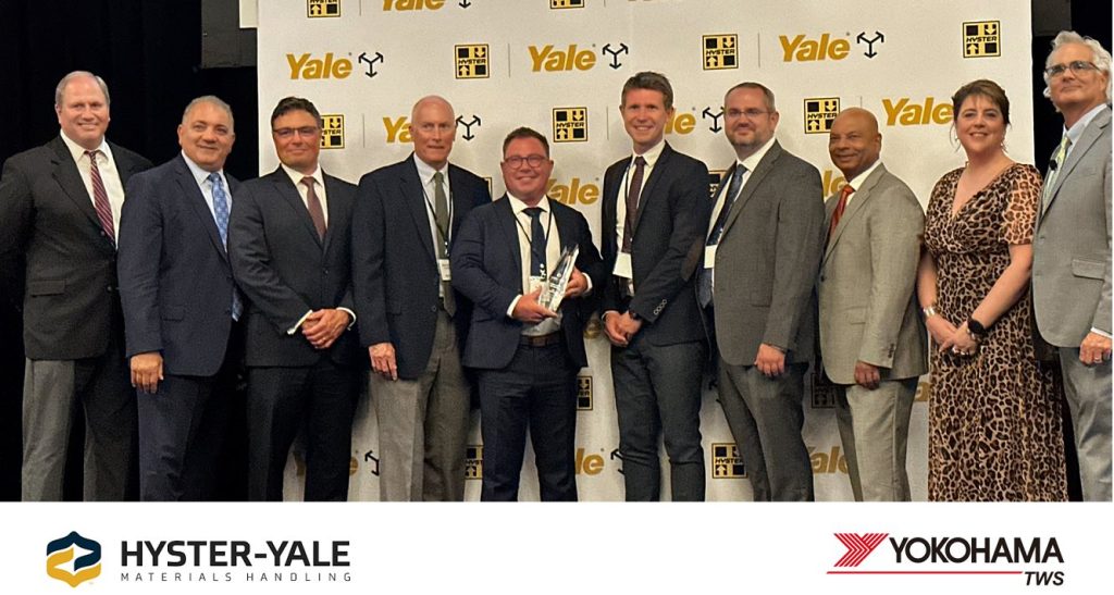 noticias maquinaria Yokohama TWS North America reconocido por Hyster-Yale