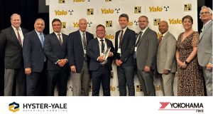 noticias maquinaria Yokohama TWS North America reconocido por Hyster-Yale