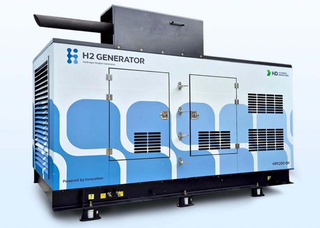 noticias maquinaria HD Hyundai Infracore en proyecto de generadores